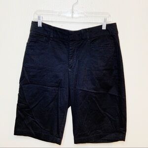 Black Bermuda shorts